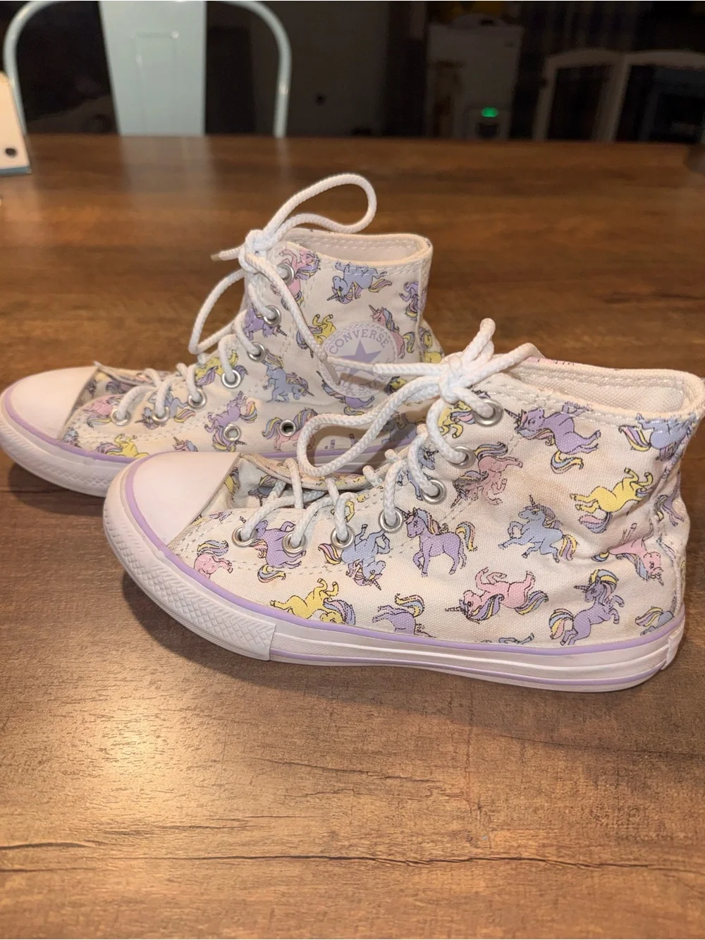 Converse Chuck Taylor All Star Unicorn High Top Sneakers Girls Youth Size 2